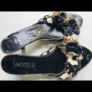 ⭐️SALE⭐️Simonelli Strap Leather Slides